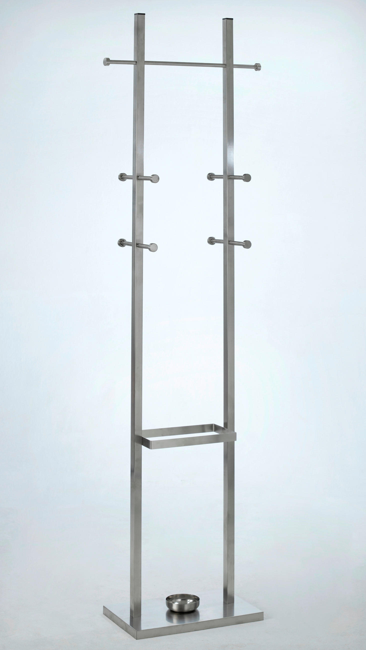 GARDEROBENSTÄNDER in Edelstahlfarben 40/182/25 cm   - Edelstahlfarben, Design, Metall (40/182/25cm)