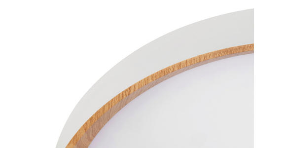 LED-DECKENLEUCHTE 48/8 cm   - Weiß/Sonoma Eiche, Basics, Kunststoff/Metall (48/8cm) - Novel