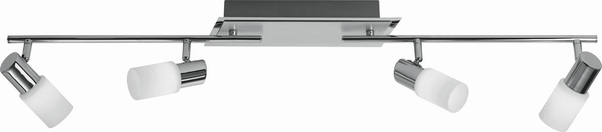 STRAHLER 93/8/5 cm  - Chromfarben/Alufarben, KONVENTIONELL, Glas/Metall (93/8/5cm) - Novel