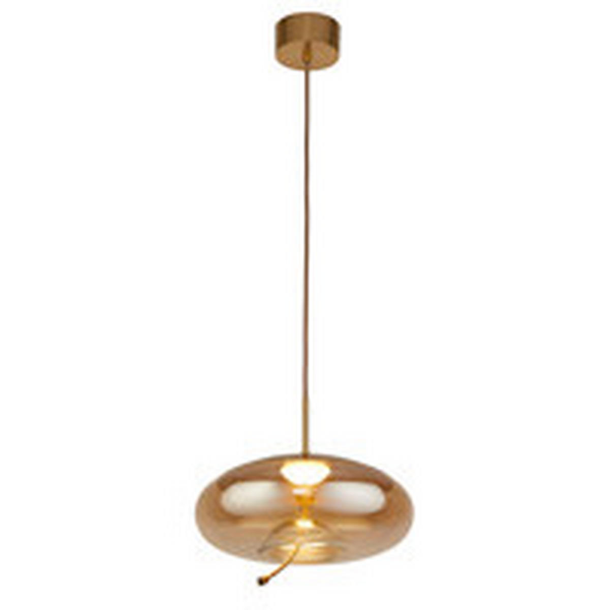 LED-PENDELLEUCHTE 31/31/30-150 cm  - Bernsteinfarben, Basics, Glas/Metall (31/31/30-150cm)