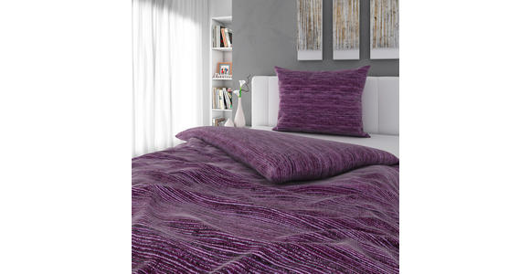 BETTWÄSCHE CARO Satin 140/200 cm - Mauve, KONVENTIONELL, Textil (140/200cm) - Novel