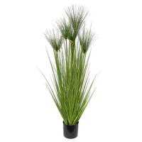 KUNSTPFLANZE 120 cm  - Schwarz/Grün, Natur, Kunststoff/Metall (120cm) - Ambia Home
