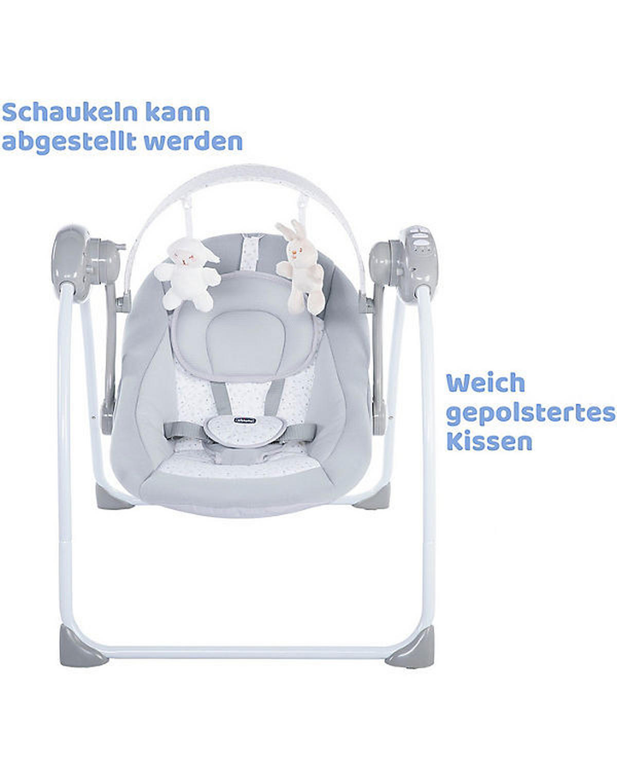 SCHAUKELWIPPE RELAX & PLAY   - Hellgrau, Basics, Textil/Metall (56/60/65cm) - Chicco