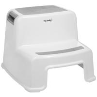 STUPÁTKO - šedá/bílá, Basics, plast (36/33/26,5cm) - My Baby Lou