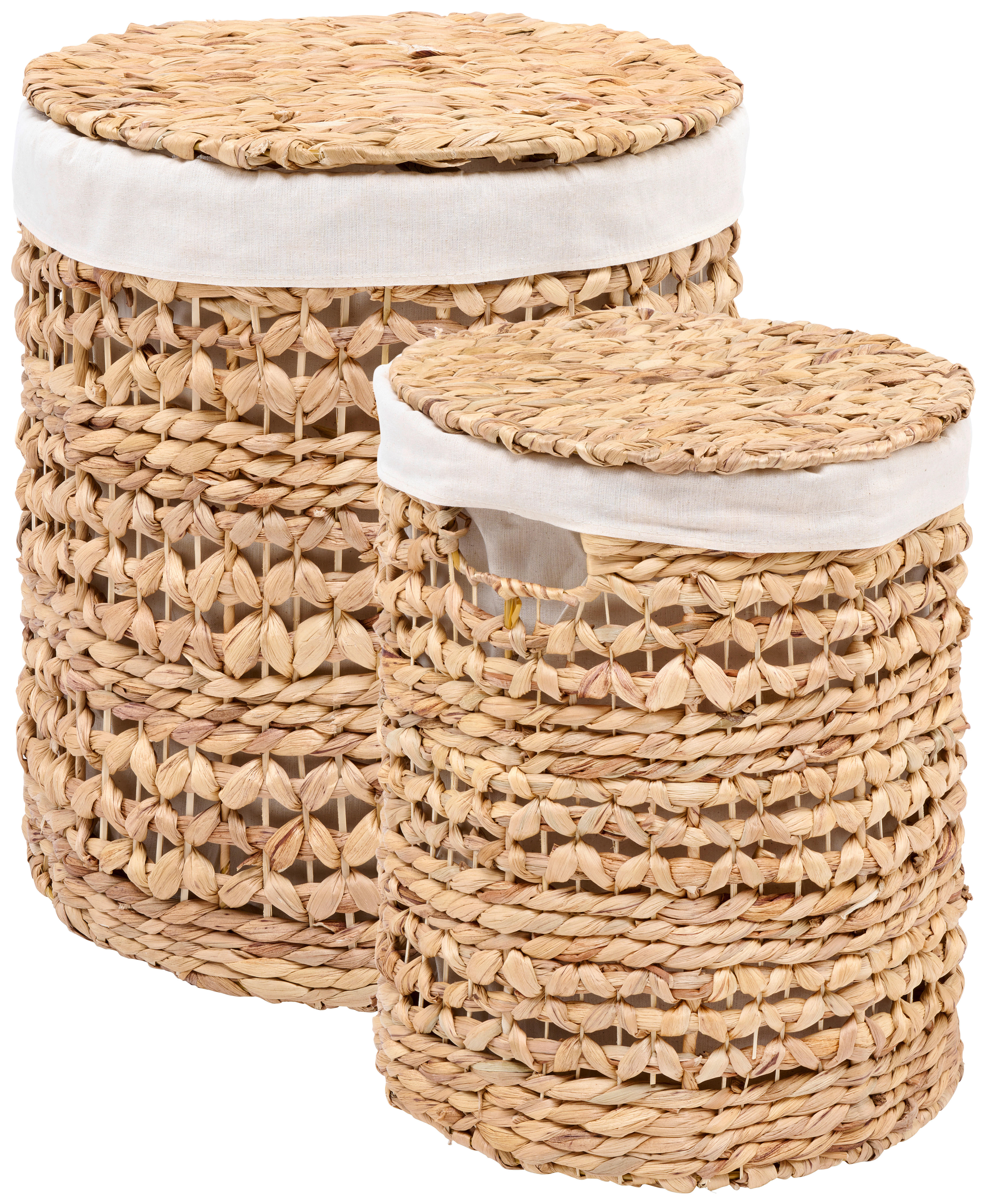 COȘ RUFE - alb/culoare natur, Basics, materiale naturale/metal (33l) - Landscape