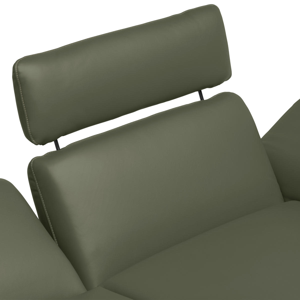 ECKSOFA in Echtleder Grün  239/150 cm  - Beige/Schwarz, Design, Leder/Metall (239/150cm) - Koinor