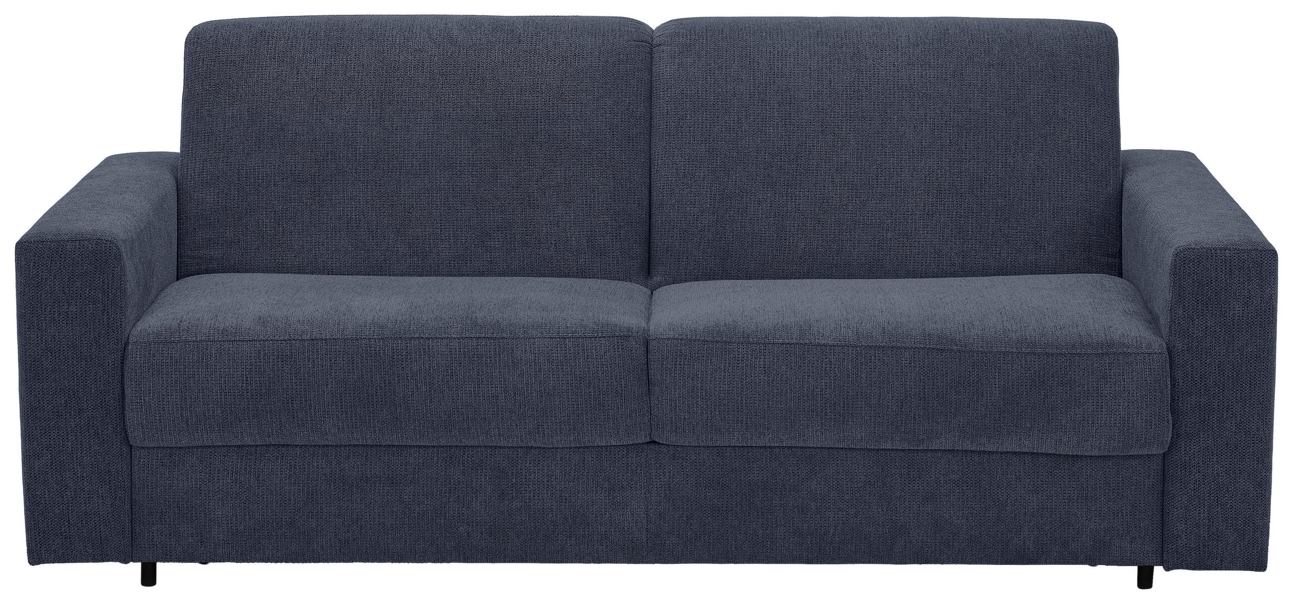 SCHLAFSOFA Webstoff Dunkelblau  - Schwarz/Dunkelblau, KONVENTIONELL, Kunststoff/Textil (198/84/96cm) - Carryhome