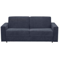 SCHLAFSOFA Webstoff Dunkelblau  - Schwarz/Dunkelblau, KONVENTIONELL, Kunststoff/Textil (198/84/96cm) - Carryhome
