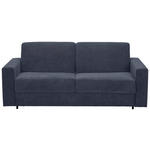 SCHLAFSOFA in Webstoff Dunkelblau  - Schwarz/Dunkelblau, KONVENTIONELL, Kunststoff/Textil (198/84/96cm) - Carryhome
