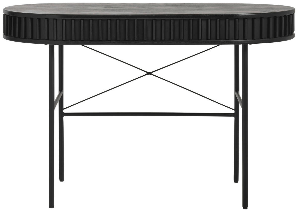 SCHREIBTISCH 120/60/75 cm  in Schwarz  - Schwarz, Trend, Holz/Holzwerkstoff (120/60/75cm) - Novel