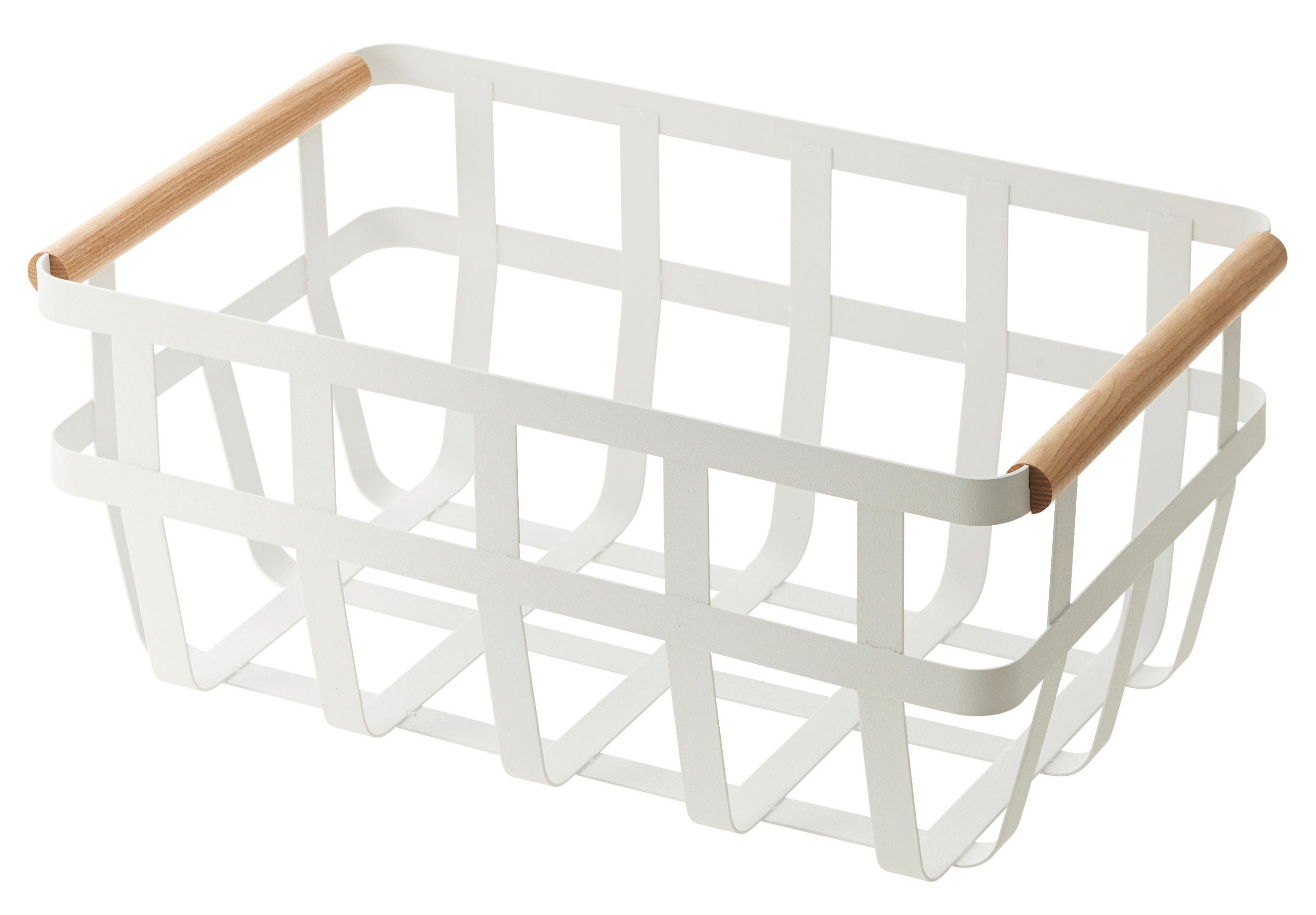 UNIVERSALABLAGE  - Weiss, Basics, Holz/Metall (35,5/22/15,5cm)