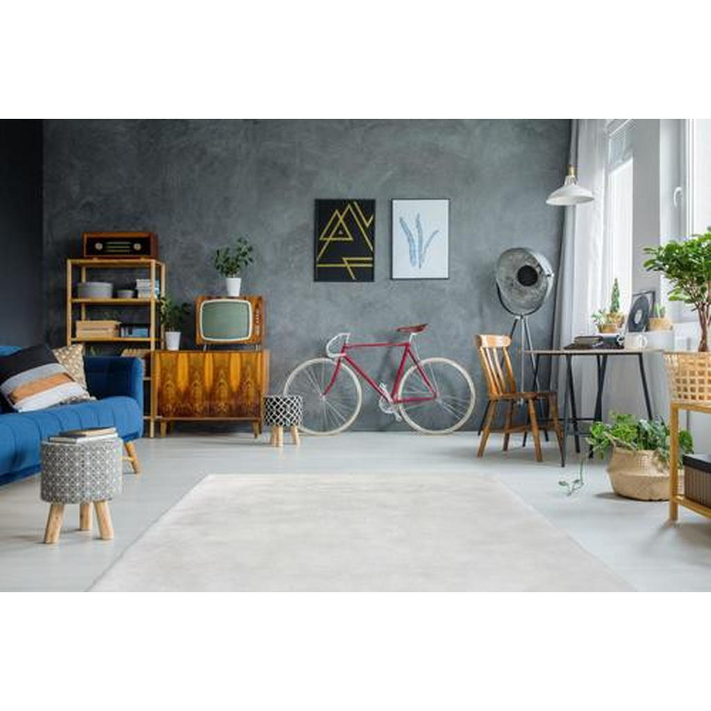 Thumbnail - Kayoom Fellteppich Rabbit, Weiß, Textil, rechteckig, 180x280 cm, SGS-geprüft, für Fußbodenheizung geeignet, in verschied...