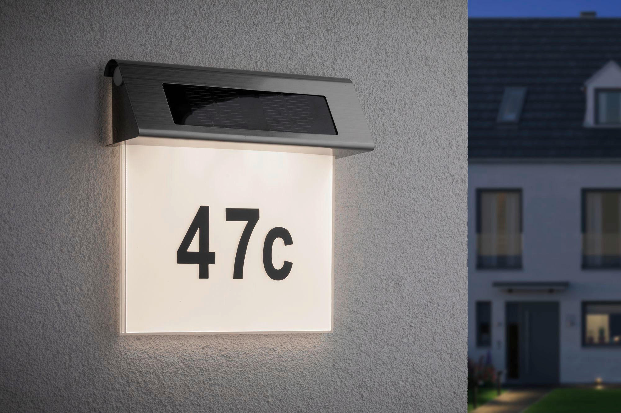 LED-AUßENLEUCHTE   - Edelstahlfarben/Weiß, Basics, Metall (23/22/6cm) - Paulmann