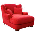 XXL-SESSEL - Rot, ROMANTIK / LANDHAUS, Holz/Textil (120/101/142cm) - Cantus