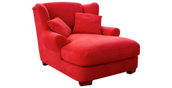 XXL-SESSEL - Rot, ROMANTIK / LANDHAUS, Holz/Textil (120/101/142cm) - Cantus