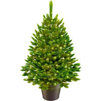 WEIHNACHTSBAUM  - Anthrazit/Grün, Basics, Kunststoff/Metall (37/40cm)
