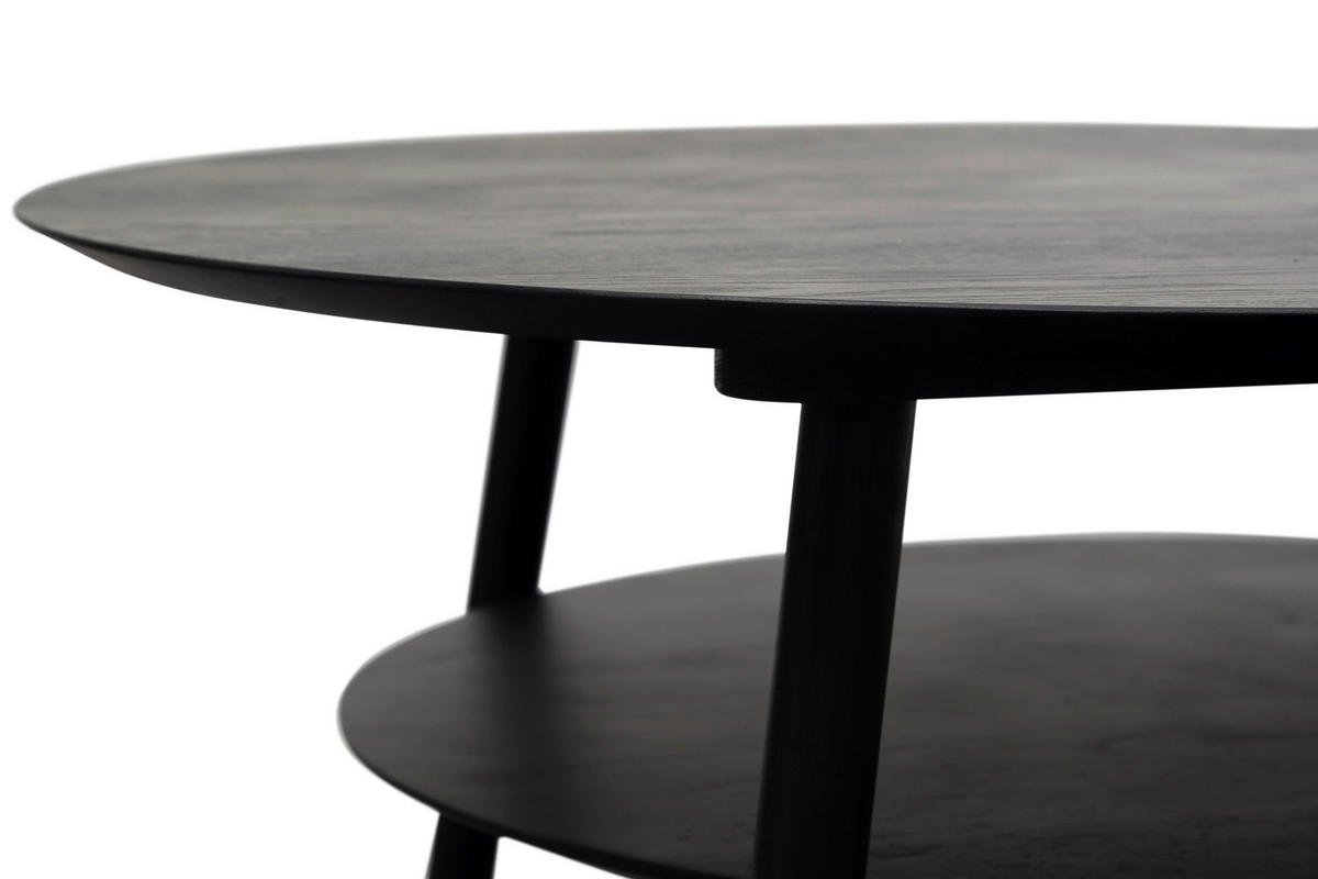 KONFERENČNÍ STOLEK, černá, dřevo, kompozitní dřevo, 80/45/80 cm - černá, Moderní, dřevo/kompozitní dřevo (80/45/80cm) - MID.YOU