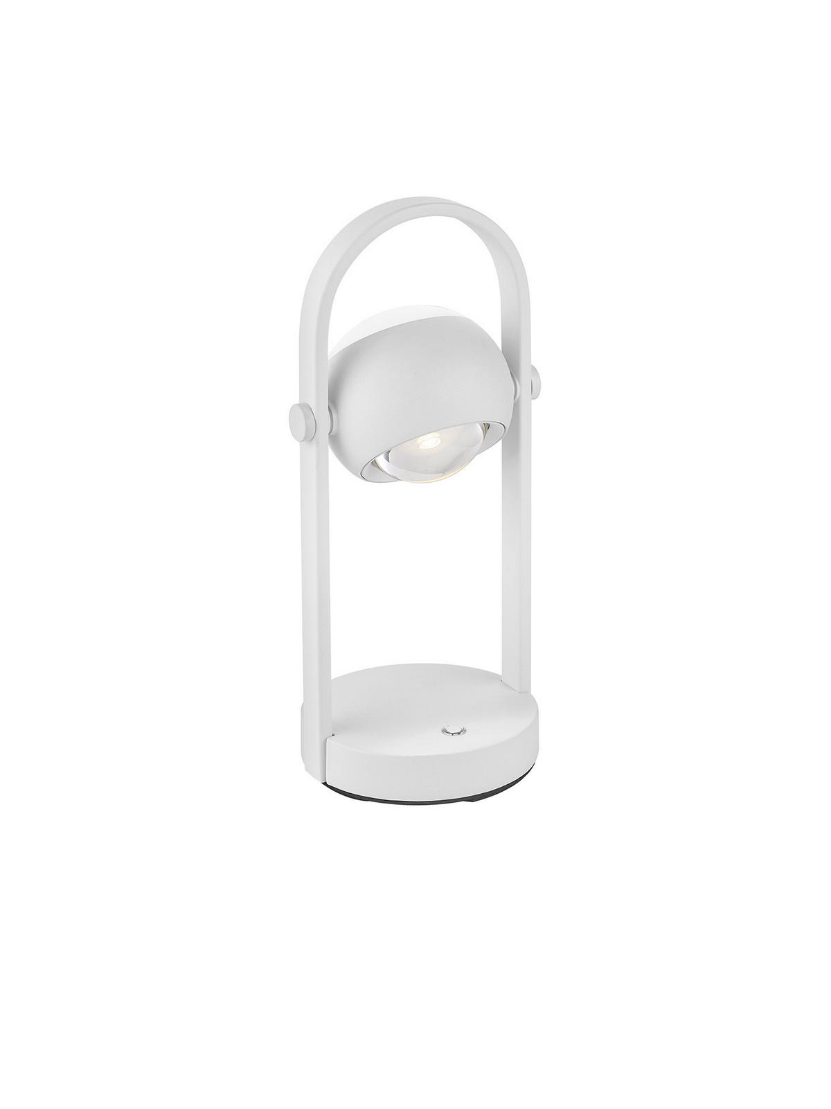 LED-TISCHLEUCHTE CANNON 12/34 cm   - Weiß, KONVENTIONELL, Metall (12/34cm) - Musterring