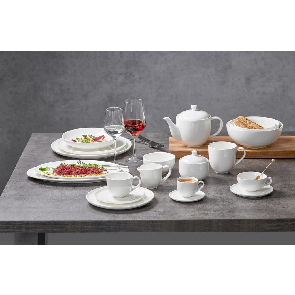 Thumbnail - Ritzenhoff Breker Tafelservice Skagen, Weiß, Keramik, 12-teilig, Uni, 25x30x30 cm, Essen & Trinken, Geschirr, Geschirr-S...