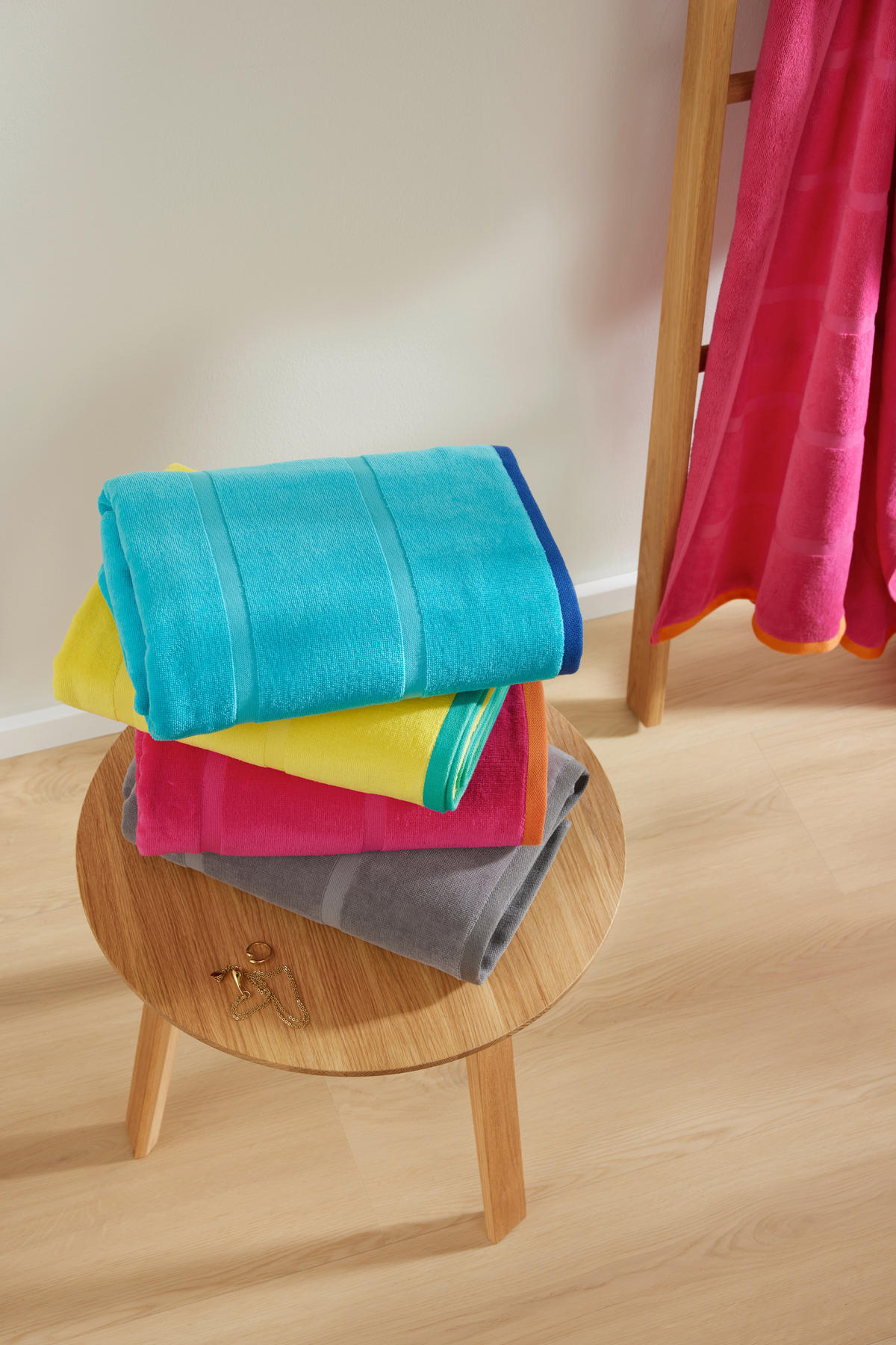 STRANDTUCH s.Oliver Türkis, Blau 90/180 cm  - Türkis/Blau, Trend, Textil (90/180cm) - S. Oliver