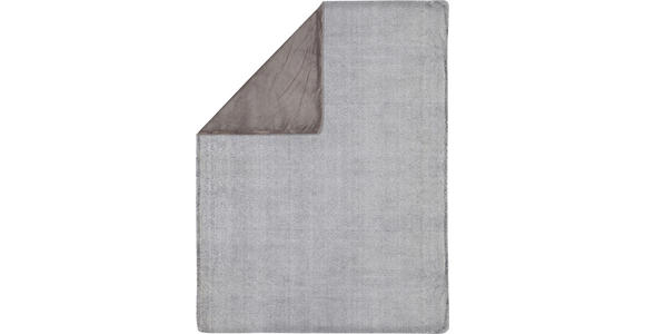 FELLDECKE 150/200 cm  - Grau, KONVENTIONELL, Textil (150/200cm) - Novel