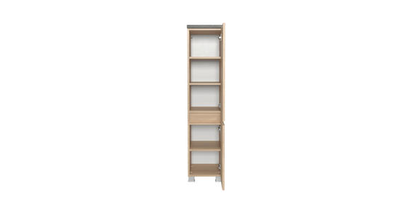 MIDISCHRANK 30/131/35 cm  - Sandfarben/Eichefarben, KONVENTIONELL, Holzwerkstoff/Kunststoff (30/131/35cm) - Xora