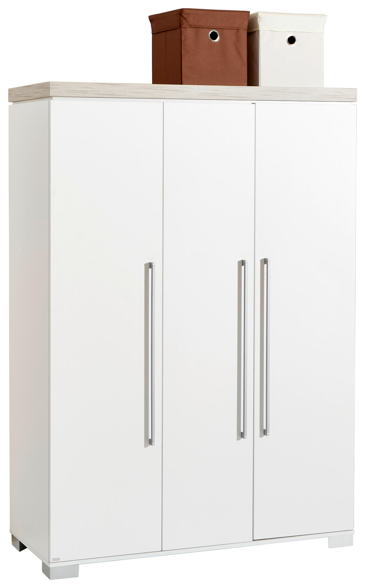 ORMAR ZA DJEČJU ODJEĆU  Kira  - bijela/srebrne boje, Konvencionalno, drvni materijal/metal (135,3/193,1/55,6cm) - Paidi