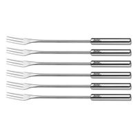FONDUEGABEL-SET INOX Edelstahl  - Silberfarben, Basics, Metall (26/12/1,5cm) - Spring