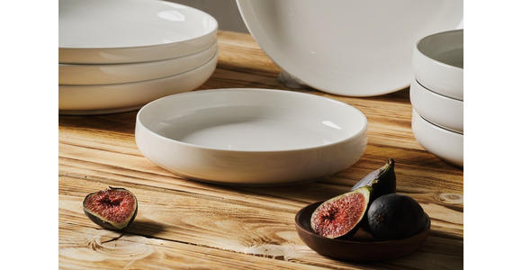 KOMBISERVICE Weiß OSLO SNØ 8-teilig 4 Personen  - Weiß, Design, Keramik - Novel