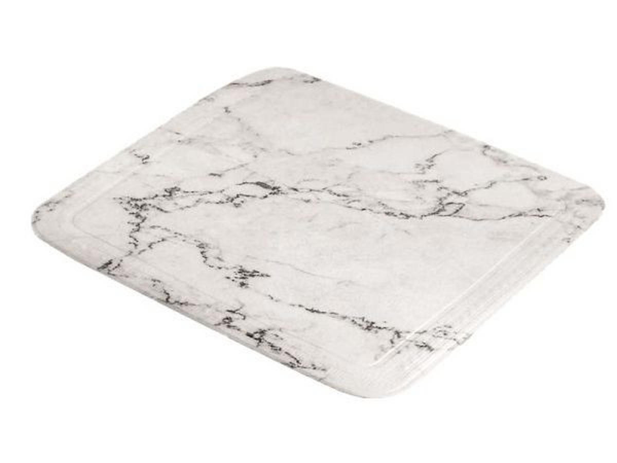 PODLOŽKA DO SPRCHY - antracitová, Design, plast (55/55cm) - Kleine Wolke