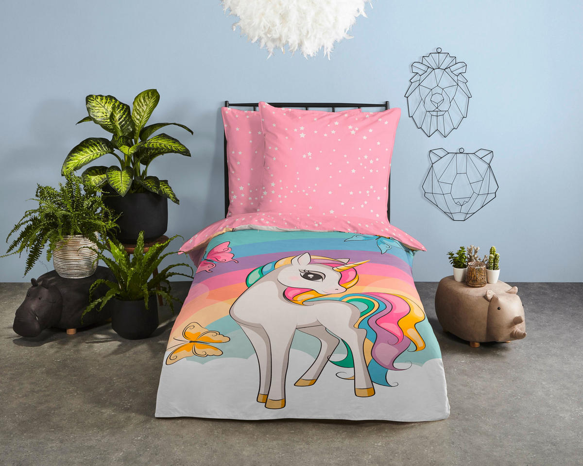 KINDERBETTWÄSCHE 140/200 cm  - Türkis/Multicolor, Trend, Textil (140/200cm)