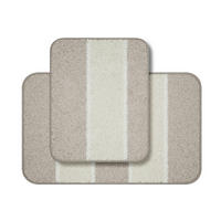 BADEMATTENSET Grund Beige 50x80/40x50 cm  - Beige, Basics, Kunststoff/Textil (50x80/40x50cm) - Grund