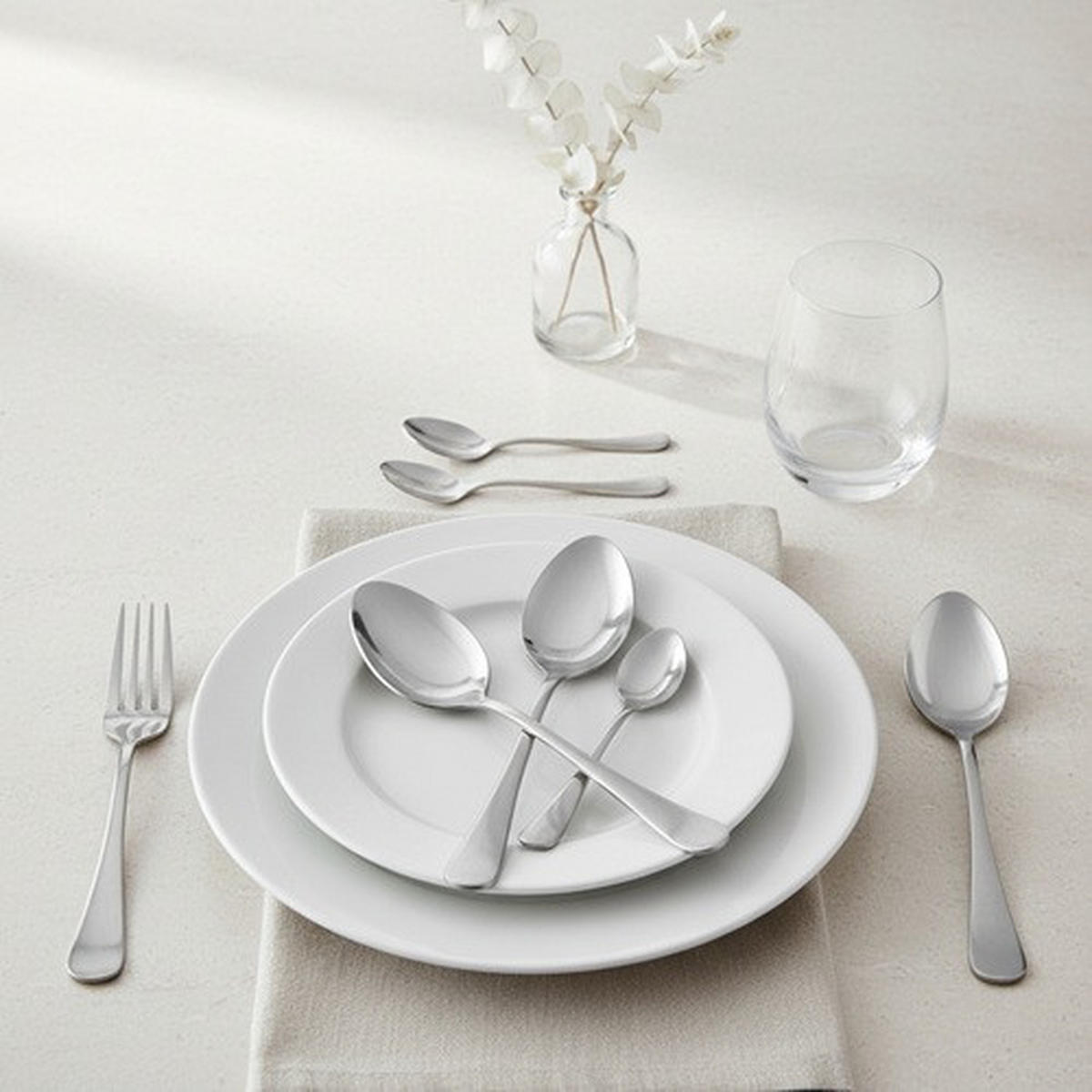 BESTECKSET Besteckset 72-teilig Edelstahl  - Edelstahlfarben/Grau, Basics, Metall (22.5/2/0.3cm) - Alpina 6287