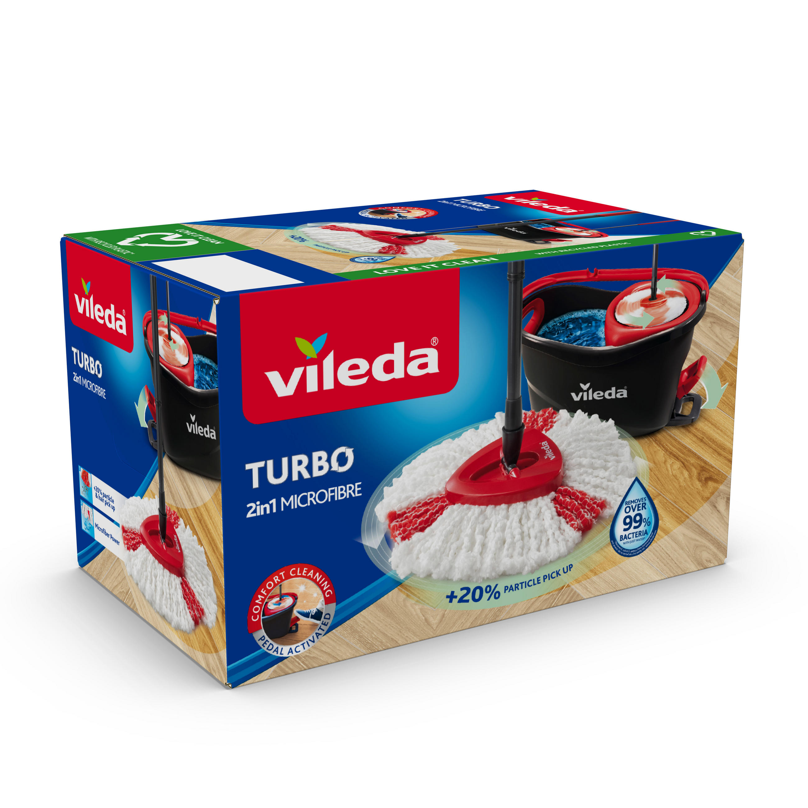 FELMOSÓSZETT - piros/színes, Basics, műanyag/textil (2,9kg) - Vileda