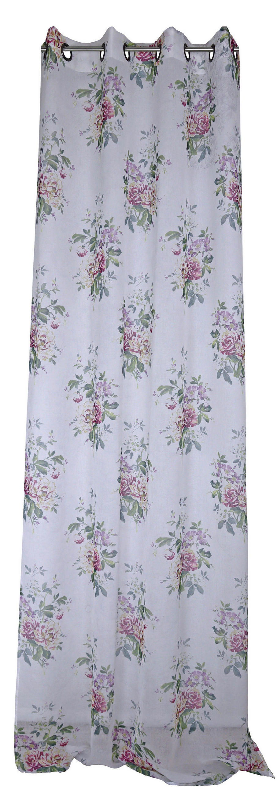 ÖSENSCHAL halbtransparent 140/245 cm   - Rosa/Weiß, Natur, Textil (140/245cm)