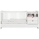 GITTERBETT All in One  205/75/95 cm   - Weiß, Basics, Holz/Holzwerkstoff (205/75/95cm) - My Baby Lou