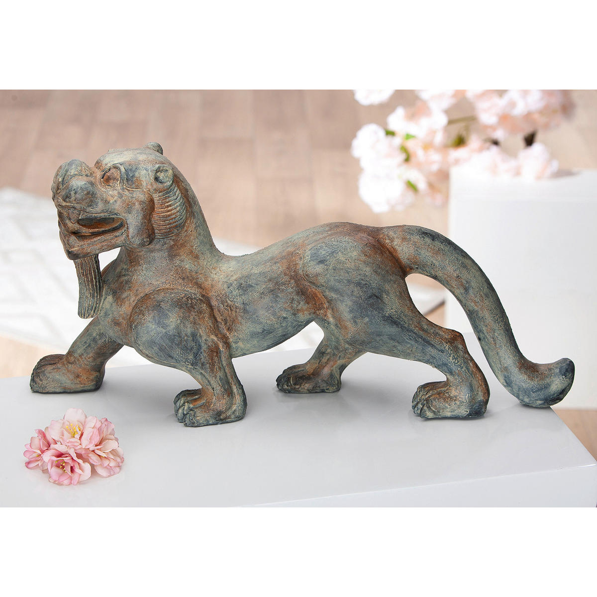 DEKOLÖWE - Bronzefarben/Grau, Basics, Kunststoff (57/27,5/14cm)