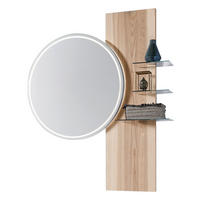 BADEZIMMERSPIEGEL 114,8/143,2/16,9 cm  - Eschefarben, Natur, Holz (114,8/143,2/16,9cm) - Valdera