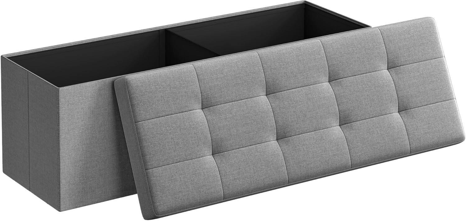 SITZBOX in Textil, Holzwerkstoff Hellgrau  - Hellgrau, Basics, Holzwerkstoff/Textil (110/38/38cm)
