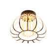 LED-DECKENLEUCHTE 44,5/33 cm   - Goldfarben/Schwarz, Design, Glas/Kunststoff (44,5/33cm) - Novel