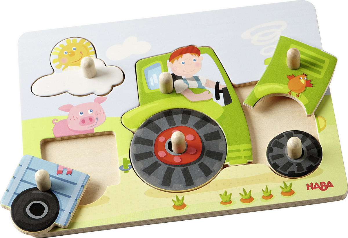 GREIFPUZZLE - Multicolor, Basics, Holz (22/17cm) - Haba