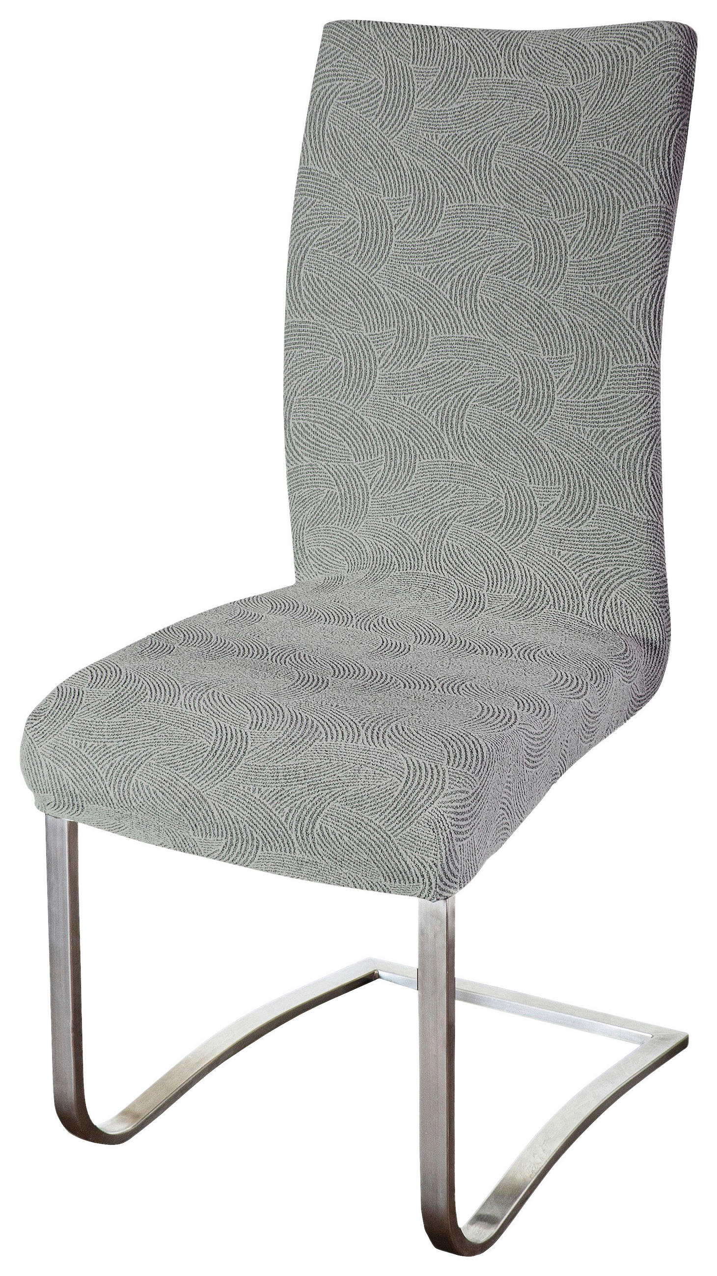 NAVLAKA ZA STOLICU  ANGELINA  - svijetlo siva/crna, Basics, tekstil (64/48/48cm) - Luca Bessoni
