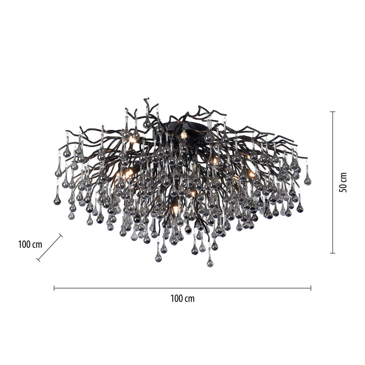 DECKENLEUCHTE Icicle 100/100/50 cm   - Design (100/100/50cm) - Paul Neuhaus