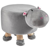 KINDERHOCKER Grau, Rosa, Schwarz, Weiß  - Schwarz/Rosa, Basics, Holz/Textil (44/24/28cm)