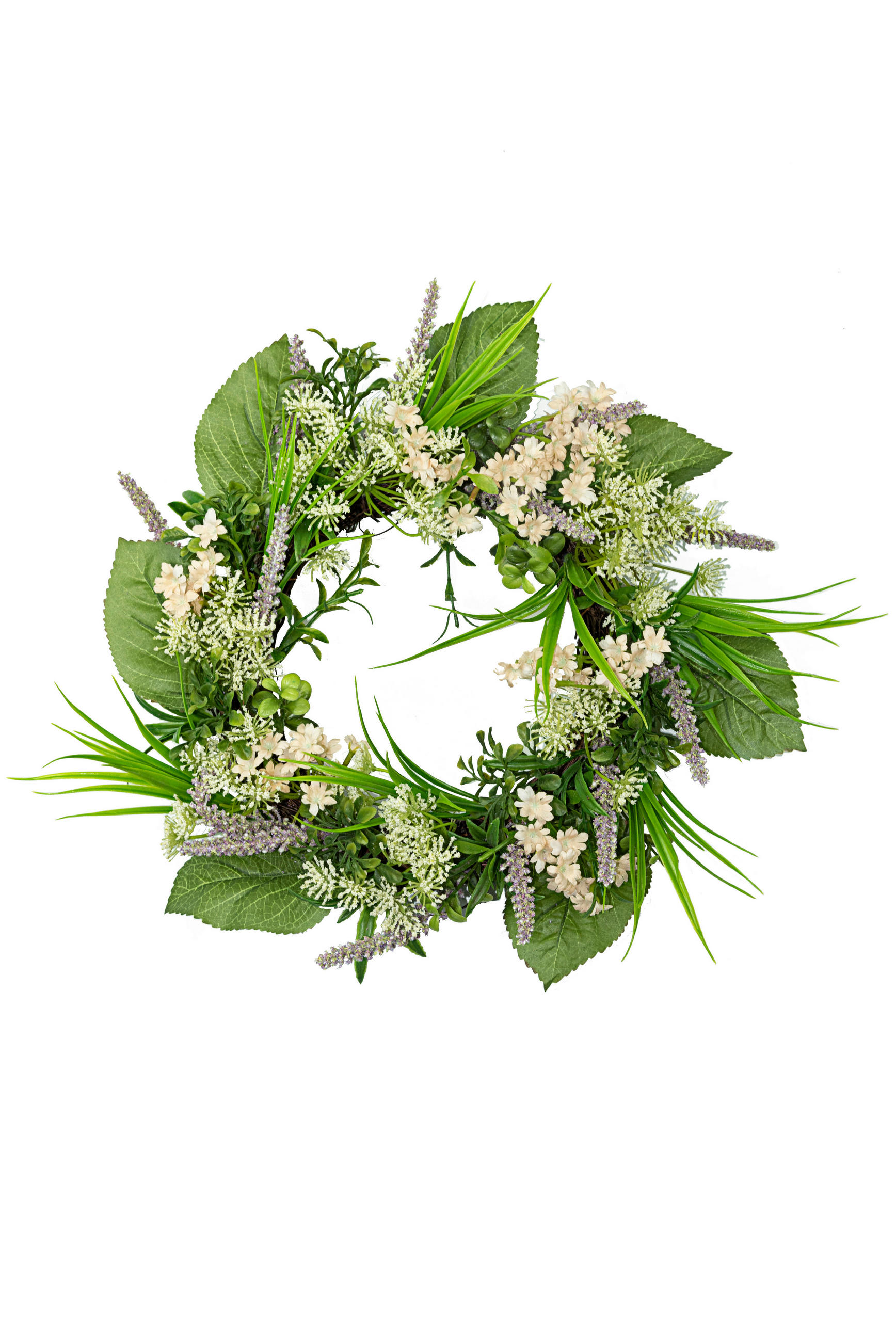 KUNSTBLUME  - Weiß/Grün, Basics (39cm)