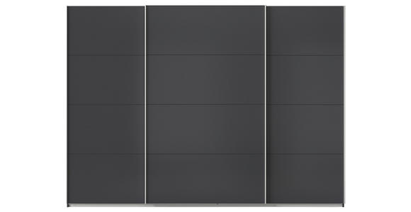 SCHWEBETÜRENSCHRANK  in Grau  - Alufarben/Grau, KONVENTIONELL, Holzwerkstoff/Metall (315/229/62cm) - Xora
