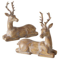 DEKOHIRSCH - Braun, LIFESTYLE, Kunststoff (14/5,5/15cm)