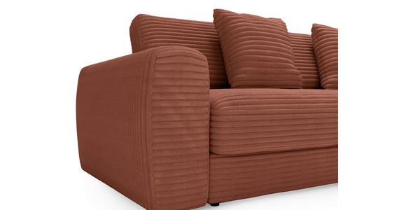 ECKSOFA Bronzefarben Cord - Schwarz/Bronzefarben, MODERN, Kunststoff/Textil (302/182cm) - Carryhome