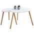 BEISTELLTISCH Bambus teilmassiv Freiform Naturfarben, Weiß - Naturfarben/Weiß, Design, Holz (40/40/40cm) - Carryhome BEISTELLTISCH Bambus teilmassiv Freiform Naturfarben, Weiß - Naturfarben/Weiß, Design, Holz (40/40/40cm) - Carryhome