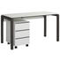 SCHREIBTISCH Weiß - Anthrazit/Weiß, KONVENTIONELL, Metall (140/74,6/65cm) SCHREIBTISCH Weiß - Anthrazit/Weiß, KONVENTIONELL, Metall (140/74,6/65cm)